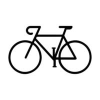 Minimalist Bicycle Icon Design in Black. vector