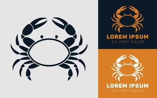 Luxury Crab Head Icons with Unique Artistic Touch vector