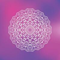 Intricate Mandala Design with Geometric Patterns on a Gradient Background vector