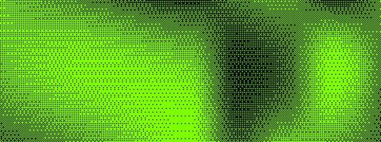 Black and green pixel pattern background with a glitch effect. Abstract texture resembling a game screen error, featuring noise and bitmap distortion. vector