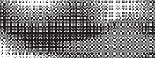 Black and white gradient background with abstract texture. Glitch effect and noise, featuring a pixelated pattern and bitmap distortion for a futuristic, monochrome look. vector