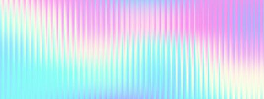Futuristic abstract gradient wallpaper with a ribbed glass texture in pink-blue tones. Aura-like pattern and mesh material effect in Y2K style, ideal for creative design projects. vector