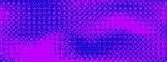 Blue and purple neon gradient background with abstract texture. Glitch effect and noise, featuring a pixelated pattern and bitmap distortion for a futuristic look. vector