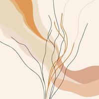a drawing of a tree with branches and leaves vector