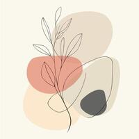 illustration background of a plants with leaves vector