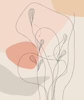 abstract illustration of a lines with shapes vector