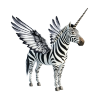 zebra with wings on its back png