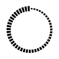 Dynamic Circular Progress Bar, circular loading indicator with geometric segments vector