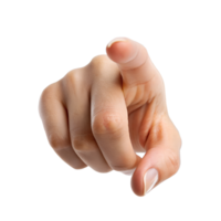 Closeup of a hand pointing directly at the viewer, asking gesture, pointing directly at the camera png