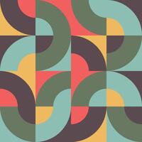 abstract bauhaus pattern background, bauhaus background with vintage color. vector