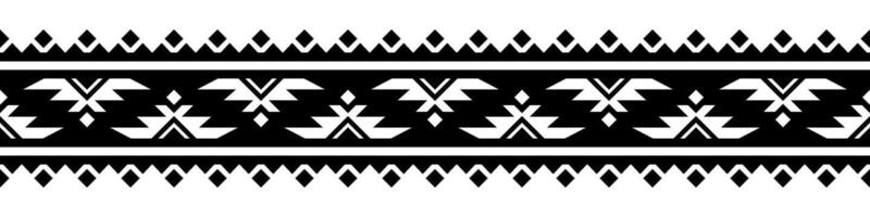 Elegant Ethnic Border with Geometric Aztec Stripe for Graphic and Print Design. vector