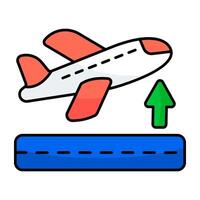 A design icon of aeroplane vector
