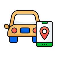 design icon of car location vector