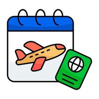 A design of flight schedule vector