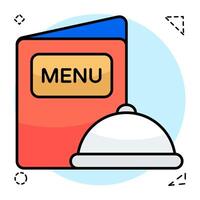 An icon design of menu vector