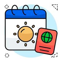 A design of travel schedule vector