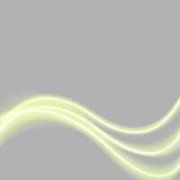 Abstract green glowing waves background vector