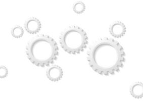 Abstract tech paper gears mechanism vector