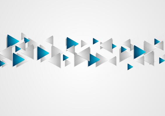 Hi-tech blue grey background with triangles