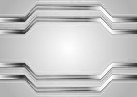 Minimal abstract technology metallic background vector