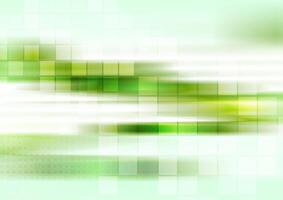 Abstract tech green striped background vector