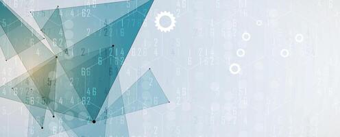 abstract background with geometric shapes and numbers vector