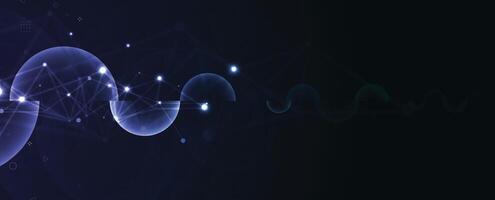 a wave of data is shown on a dark background vector