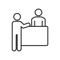 Icon a consultation, isolated against a clean background vector