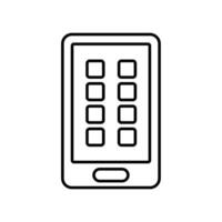 Icon a application, isolated against a clean background. vector
