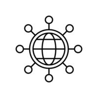 Icon a connect, isolated against a clean background. vector