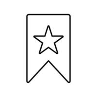 Icon a favorite, isolated against a clean background. vector