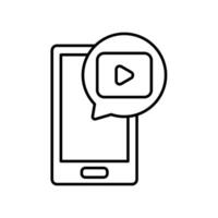 Icon a social media, isolated against a clean background. vector