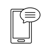 Icon a comment, isolated against a clean background. vector
