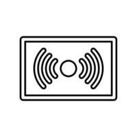 Icon a streaming, isolated against a clean background. vector