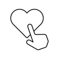Icon a click like, isolated against a clean background. vector