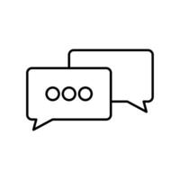 Icon a communication, isolated against a clean background vector