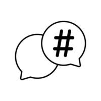 Icon a topics, isolated against a clean background. vector