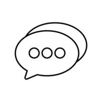 Icon a message, isolated against a clean background. vector