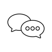 Icon a discussion, isolated against a clean background. vector