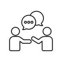 Icon a talking, isolated against a clean background. vector