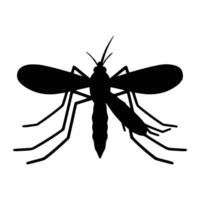 mosquito icon in shadow form vector