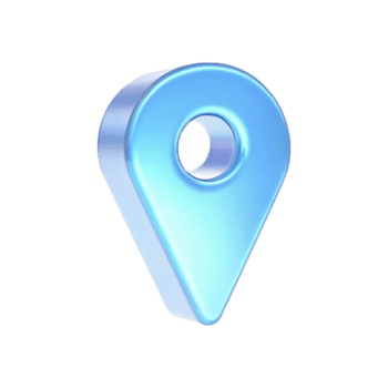 mapa ponteiro ícone para localização e navegação azul cor png