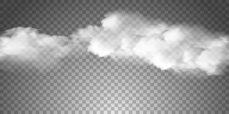 Realistic white clouds