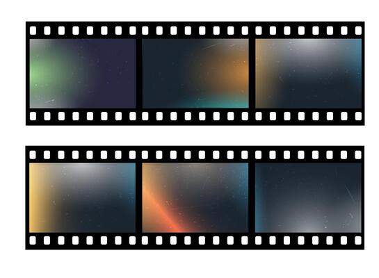 Realistic old grunge vintage retro 35 mm film frame, photographic effect