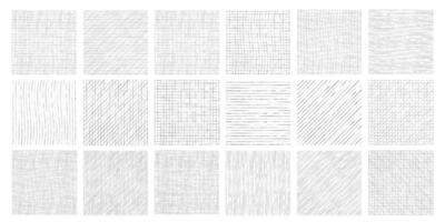 Hand drawn line hatching isolated on white vector