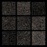 Sketch pencil texture wood effect set vector