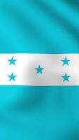 vertical, retrato, ondulación nacional bandera de Honduras. suave animación con muy detallado, realista animado antecedentes para social medios de comunicación, pantallas teléfono inteligente oficial colores paño movimiento video