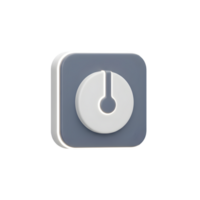 Square button with a circle png