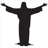 Jesus Calling All to His Open Arms vector