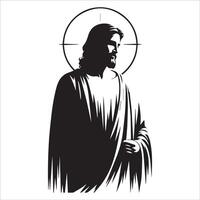 Jesus with Open Arms of Forgiveness vector